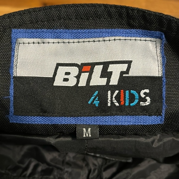 BILT 4 KIDS Black Dirt Bike Racing Pants With Armour - Picture 3 of 7